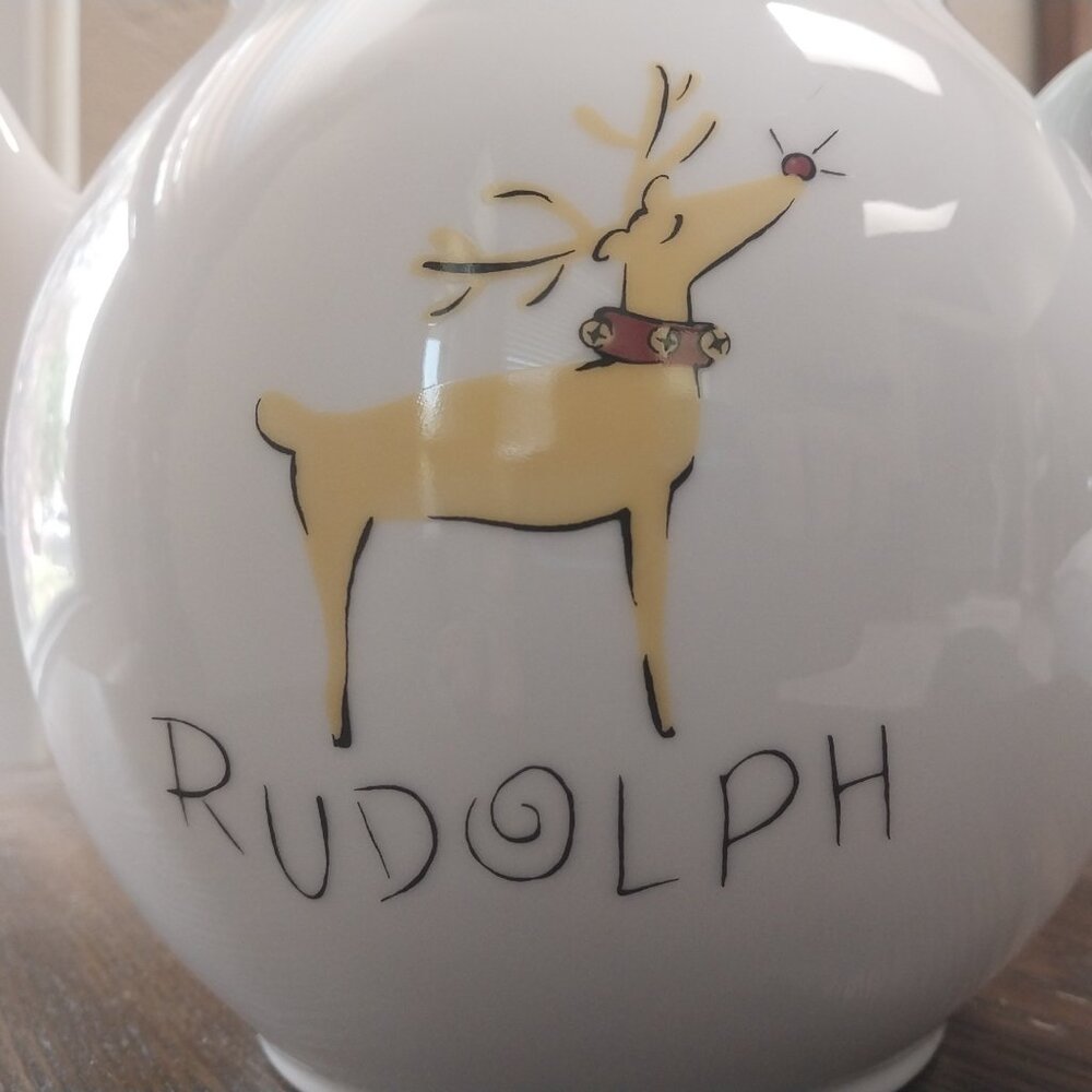 Pottery Barn Reindeer Teapot - Picture 2 of 6